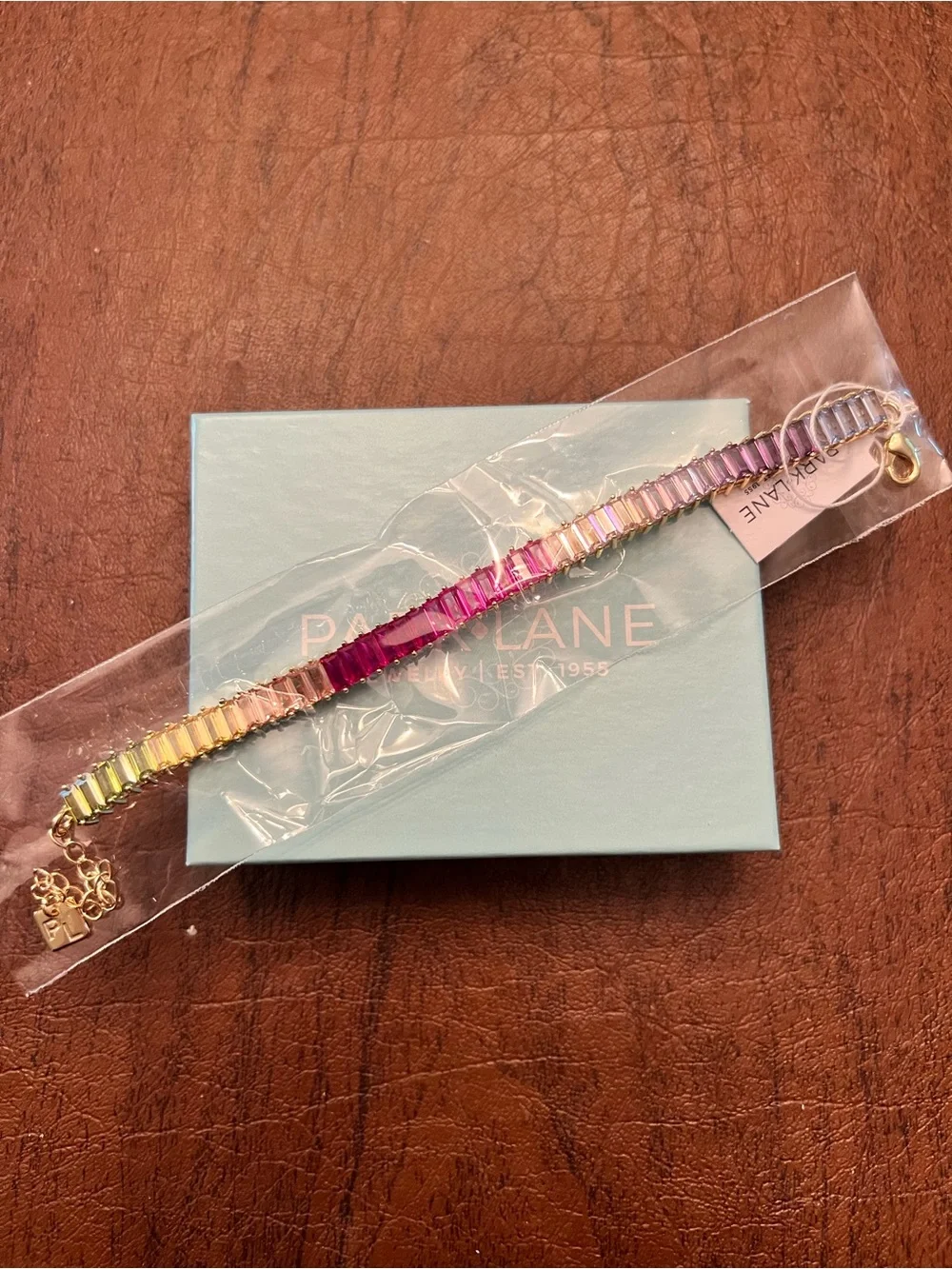 Park Lane POPSICLE Tennis Bracelet, Green/Yellow/Pink/Purple/Blue, 7”+2”, NWT